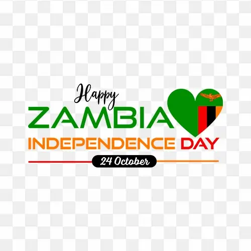 Happy Zambia Independence Day free transparent png